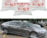 Durable 3-Pack Disposable Car Covers with UV Protection - 12.4 FT x 21.6 FT - $52.42