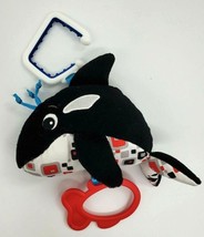 Baby Einstein Whale Baby Infant Teether 8&quot; Lovey Activity Toy Clip On  B61 - $11.99