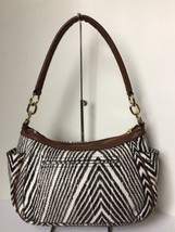 LIZ CLAIBORNE Zebra Print Shoulder Handbag - £19.94 GBP