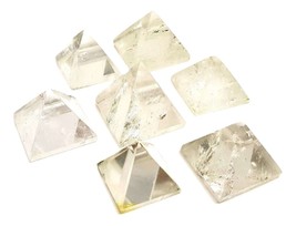Small Pyramid Brazilian Clear Quartz Natural Crystal Reiki Energy Charge... - $12.53