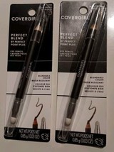 2-pk CoverGirl Perfect Blend Eye Pencil #110 Black/Brown  - £9.48 GBP