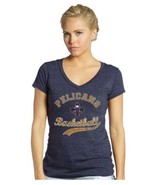 NWT NBA New Orleans Pelicans &quot;Cousins&quot; Women&#39;s 2XL Modest V-Neck Tee Shirt - £15.78 GBP