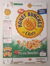 Empty POST Cereal Box HONEY BUNCHES OF OATS 2010 14.5 oz PECAN BUNCHES [... - $7.17