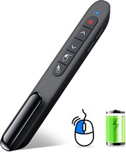DINOSTRIKE Wireless Presenter Remote with Air Mouse Control, Rechargeable USB - £27.17 GBP
