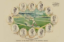 Our baseball heroes - captains of the twelve clubs in the National Leagu... - $21.99+
