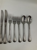 Oneida Deluxe Stainless Steel GRAND MANOR Knives Forks Spoons EUC 7 Piec... - $39.59
