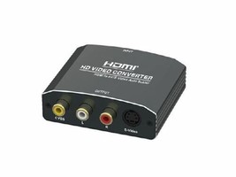 Hdmi To Av Rca (Cvbs) Video And Audio Converter Adapter Supporting PAL/NTSC - Bl - £39.22 GBP