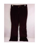 St John&#39;s Bay Corduroy Burgandy Bootcut Pants Size 10 - $26.88 CAD