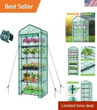 Portable 5-Tier Mini Greenhouse with Roll-Up Zipper for Indoor/Outdoor P... - $1,400.96 MXN