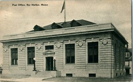 Bar Harbor Post Office Maine Postcard Posted 1911 - £12.61 GBP