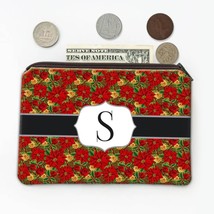 Pointsettia Roses : Gift Coin Purse Decor Christmas Flowers FloraL Xmas - £8.01 GBP