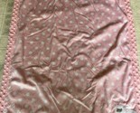 Carter&#39;s Child Of Mine Pink Polka Dot Minky Embroidered Lamb Baby Crib B... - $34.58