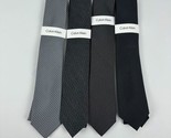Calvin Klein Mens Lot of 4 Silk/Polyester Ties Assorted Colors-O/S - $39.99