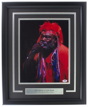 George Clinton Signed Framed 11x14 Photo PSA/DNA - £121.32 GBP