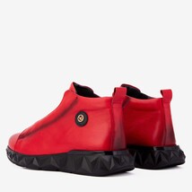 The Vertex Red Leather Men's Sneaker image 7