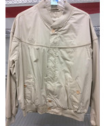Vintage Mens Bomber Jacket Tan Light Coat Amerex - £20.73 GBP