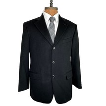 Brooks Brothers 346 Black Sport Coat 40S Blazer Jacket Wool Silk Cashmere - $84.14