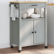  Kitchen Trolley MONZA 23.6"x15.7"x35.4" Solid Wood Pine - $3,424.91 MXN