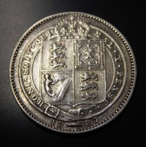 Queen Victoria Silver Sixpence Coin 1887 Jubilee Head - £29.27 GBP