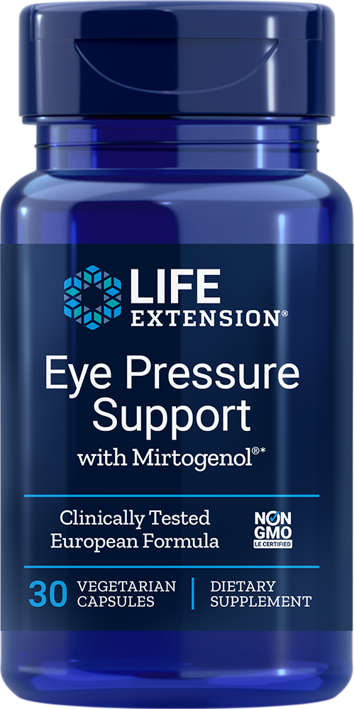 EYE PRESSURE SUPPORT with MIRTOGENOL 3 BOTTLES 90 Veg Capsule LIFE EXTENSION - $87.69