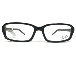 Ray-Ban Eyeglasses Frames RB5132-Q 2000 Black Leather Asian Fit 53-16-140 - $111.99
