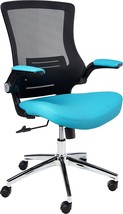 Office Star Bonded Leather Seat and Screen Back Manager&#39;s Chair with, Blue - $104.99