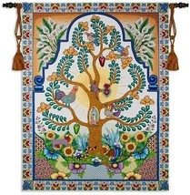68x52 Latin TREE OF LIFE Floral Hispanic Spanish Tapestry Wall Hanging - £205.75 GBP