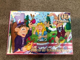Alice in Wonderland 100 Piece Jigsaw Puzzle Vista 2000 Complete Vintage - £13.30 GBP