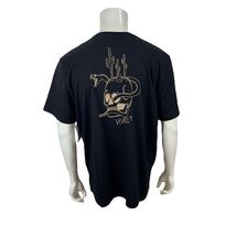 Hurley Black Cotton Crew Neck EVD EXP Rattler Short Sleeve T Shirt Mens XXL - £19.65 GBP