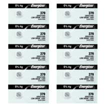 Energizer 379 SR521SW Button Cell Silver Oxide Watch Batteries (10 Pack) - $12.24