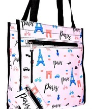 Paris Print Tote Bag New With Tags In Package - $12.16