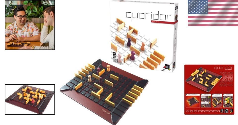 Family-Friendly Quoridor Game | 2-4 Players | Mensa Winner | Fun for Ages 8+ Item image 2