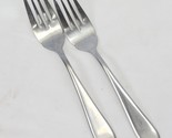 Cambridge Country Buffet Salad Forks 7.125&quot; Stainless Lot of 2 - £9.39 GBP