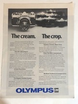 1970s Olympus OM-1 Camera Print Ad vintage pa6 - £5.41 GBP