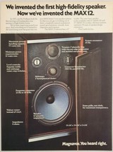 1973 Print Ad Magnavox MAX12 High Fidelity Speakers with 12&quot; Woofer - £14.78 GBP