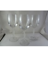 3 Mikasa Ballet Stemware Wine Water Goblet/s  8 5/8&quot;  Frosted Stem  8 Oz - $74.54 CAD