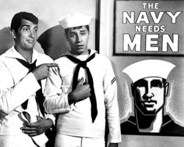 Dean Martin And Jerry Lewis In Sailor Beware By Propaganda Poster 16X20 Canvas G - £55.94 GBP
