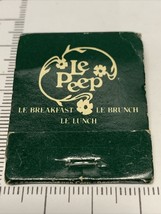 Vintage Matchbook Le Peep Restaurant Le Breakfast Le Brunch Le Lunch gmg - £9.81 GBP