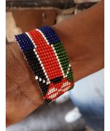 5 Pieces  Handmade Kenya Flag Beaded Bracelet – African Unisex Bangle | ... - $845.15 MXN