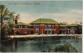 Lincoln Park Refectory Lake,Boats Chicago,Illinois 1915? Vintage Postcard - £8.46 GBP