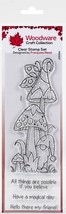 Woodware Clear Stamps 8&quot;X2.6&quot;-Magic Mushrooms - £18.58 GBP