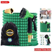 XpandaHose 100ft Expandable Garden Hose – Durable 3750D with 10-Pattern ... - $216.76