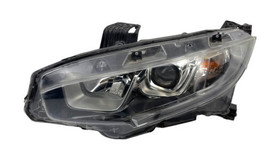 2016-2019 OEM Honda Civic Halogen Headlight Lamp Chrome Left LH Driver Side - $113.85