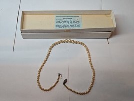 Vintage Princess Pearl (Pearl Replica) 16&#39;&#39; Necklace, Clasp, with Box - £7.49 GBP