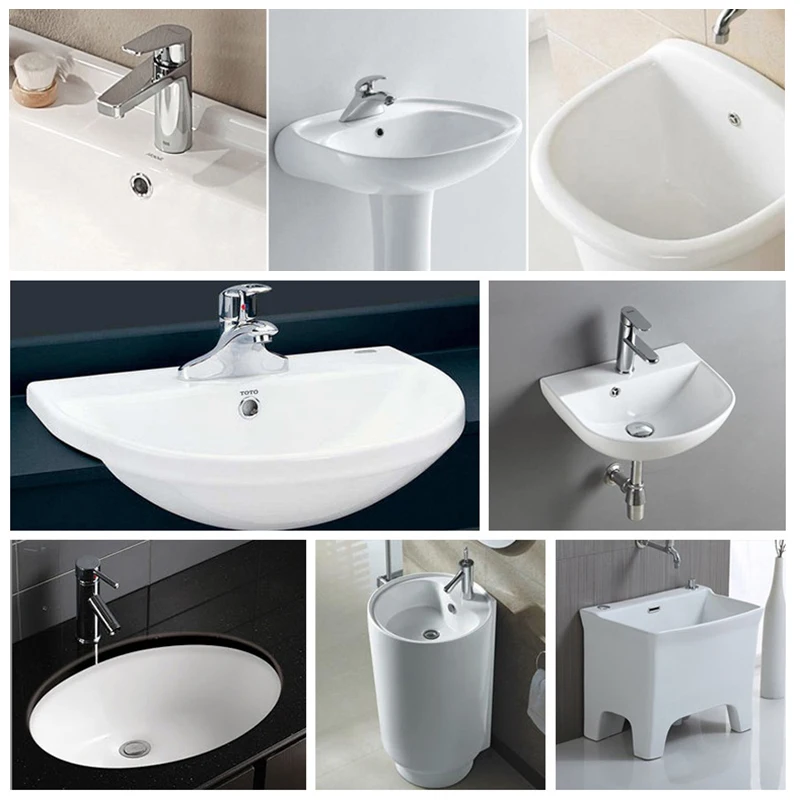 House Home 10Pcs Sink Round Ring Overflow Spare Cover ​Tidy Chrome Trim Bathroom - £19.98 GBP