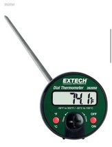 Extech 2&quot; Stainless Steal  Dial Stem Thermometer, -58 to 302°F NEW IN PA... - £21.40 GBP