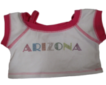Build A Bear Workshop White &amp; Pink Arizona Top Shirt - $9.89
