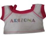 Build A Bear Workshop White &amp; Pink Arizona Top Shirt - £7.90 GBP