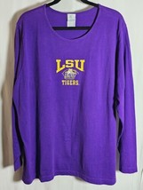 LSU Tigers Shirt Starter Long Sleeve Womens Size 2XL XXL Purple Louisiana State - £9.63 GBP