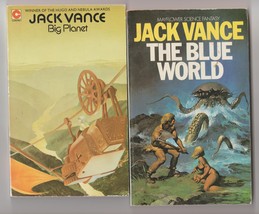 Jack Vance Big Planet &amp; The Blue World 1970s 1st U.K. printings - $12.00